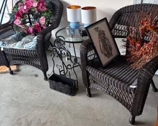 Wicker chairs