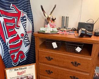Twins decor, small dresser