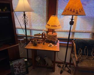 floor lamps, fishing decor