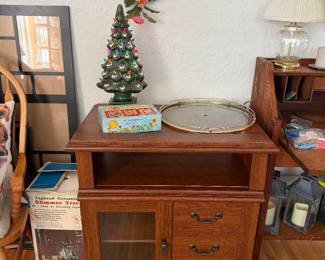 ceramic tree, tv stand side table