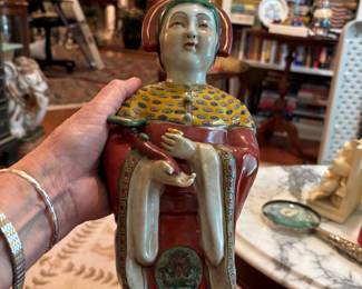 Mid twentieth century century porcelain figurines.  There is a pair.