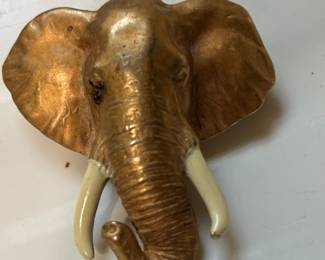 Stunning elephant brooch