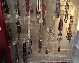 Many, many necklaces.