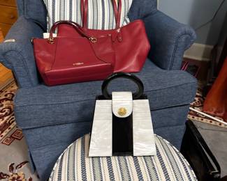 Some of her purses.