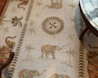 Another view of elephant rug.