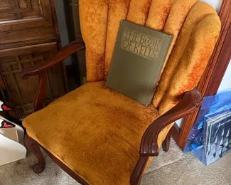 Vintage Chair, Vintage Book Of Kells