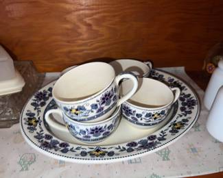 Wedgwood Mandarin Blue Dishes—large set (not shown)