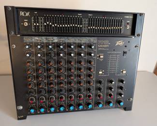 ROss 15-Band Stereo HQ and Peavey 7001R Mixer