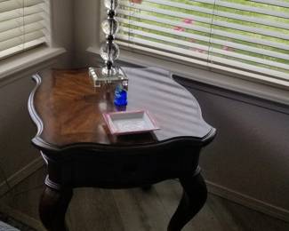 Walnut end table