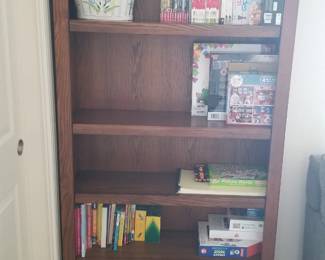 All wood book case