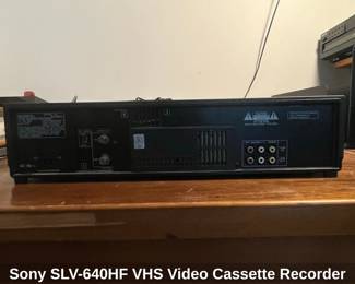 Sony SLVHF VHS Video Cassette Recorder