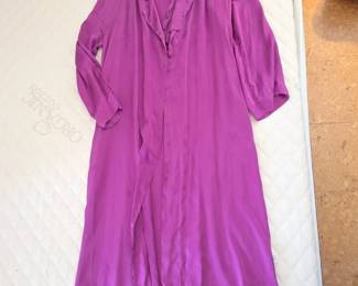 WinterSilks Silk Magenta Robe