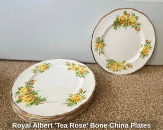 Royal Albert Tea Rose Bone China Plates