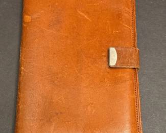 Vintage Leather Travel Document Organizer Wallet