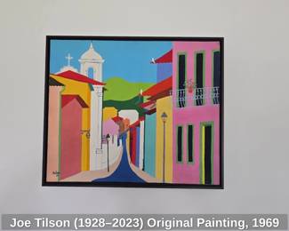 Joe Tilson Original Painting,