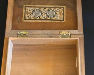 Vintage Syrian Khatam Marquetry Jewelry Box second image