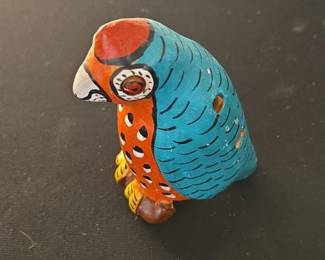 Swedish Dala Horse and Mexican Folk Art Bird Whistle third image