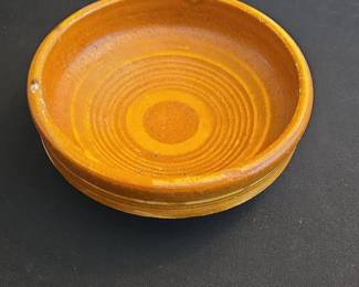 Vintage Yellowware Pottery Bowl
