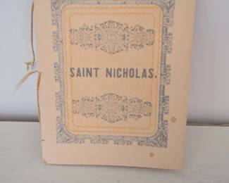 Antique Saint Nicholas or Santa Claus Ephemera Booklet