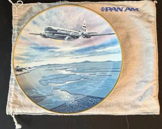 Pan Am Pioneer Flights Collector Plate Stratocruiser Spans the Antarctic