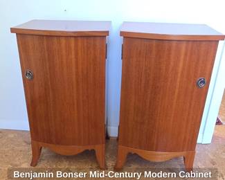 Benjamin Bonser MidCentury Modern Cabinet End Tables