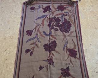 Floral and Butterfly Embellished Pashmina Shawl second image