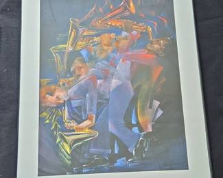 R. Oberding Jazz Musicians Painting