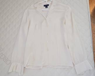 Ann Taylor SilkSpandex ButtonDown Blouse second image