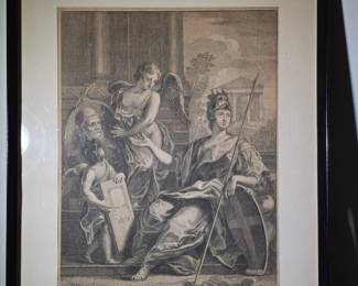 th Century Allegorical Engraving by Bernard Baron