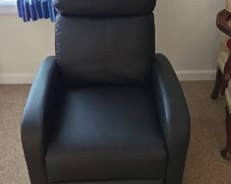 Contemporary Faux Leather Recliner