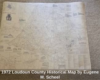 Loudoun County Historical Map by Eugene M. Scheel