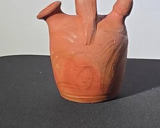 Traditional Spanish Terracotta Botijo