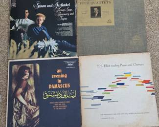 Vintage Vinyl Record Collection LPs Folk, Spoken Word, and World Music