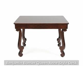 Benjamin Bonser Queen Anne Style Desk