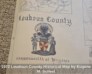 Loudoun County Historical Map by Eugene M. Scheel second image