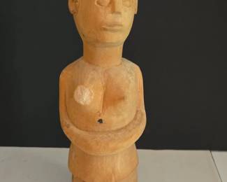 Ewe Wooden Female Figure Sculpture