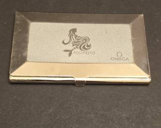 Omega Aquarius Zodiac Business Card Case
