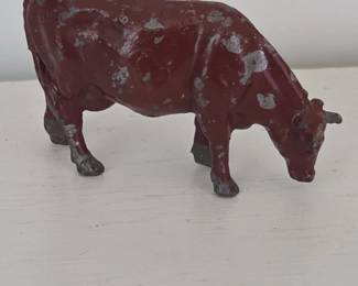 Vintage J. Hill Co. Lead Cow Figurine