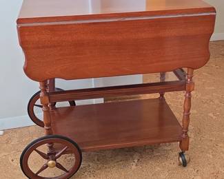 Vintage Pennsylvania House Cherry Tea Cart