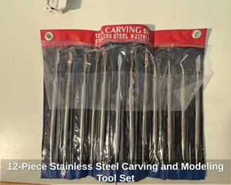 Piece Stainless Steel Carving and Modeling Tool Set
