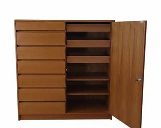 Nordisk AndelsEksport Danish Teak Gentlemans Chest or Armoire second image