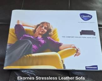 Ekornes Stressless Leather Sofa fifth image