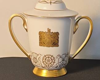 Minton Coronation Commemorative Lidded Sugar Bowl