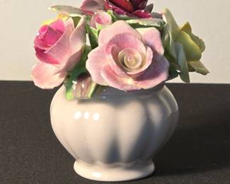Adderley Floral Figurine Co Ltd Bone China Floral Arrangement