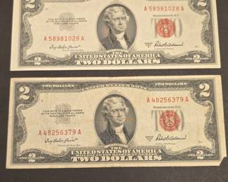 Series United States Two Dollar Legal Tender Notes