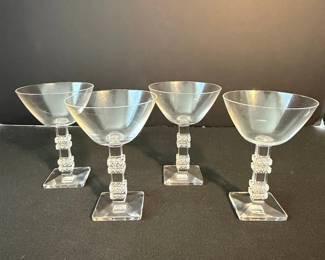 Lalique Argos Crystal Cocktail Glasses