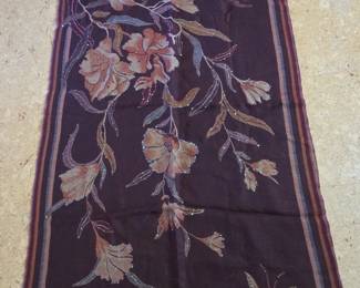 Floral and Butterfly Embellished Pashmina Shawl