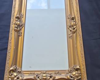 Ornate Giltwood Rococo Revival Wall Mirror