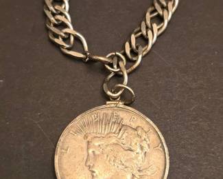 Peace Dollar Coin Bracelet