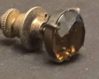 Single Smoky Quartz Stud Earring